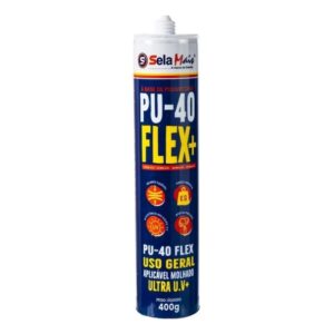 Adesivo PU - 40 Flex 400g - Preto - Sela Mais