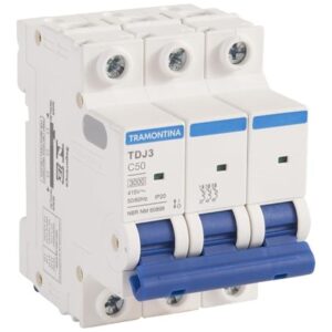 Disjuntor TDJ3 C50 Tripolar  50A  - Tramontina