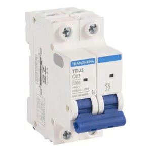Disjuntor TDJ3 C63 Bipolar 63A - Tramontina