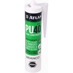 Adesivo Selante PU40 para Construção 400g - Branco - Atlas