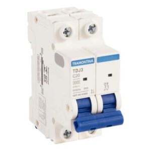 Disjuntor TDJ3 C20 Bipolar 20A - Tramontina