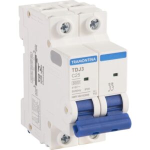 Disjuntor TDJ3 C25 Bipolar 25A - Tramontina
