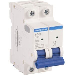 Disjuntor TDJ3 C50 Bipolar - 50A - Tramontina