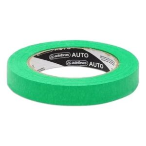 Fita Crepe Verde Pintura Automotiva 18mm x 50m - Adelbras