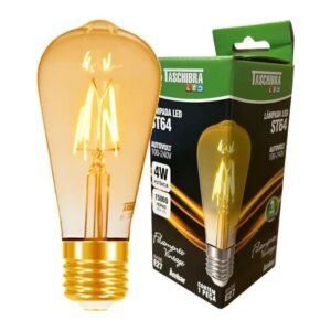 Lâmpada Led Filamento Vintage Âmbar ST64 - 4W - Taschibra