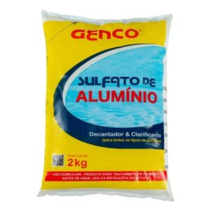 Sulfato Alumínio Decantador Clarificante Piscinas 2kg - Genco