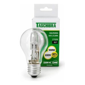 Lâmpada Halógena A55 2700K - 100W - 220V - Taschibra